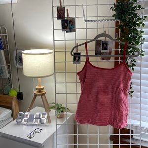 Red and White Tank Top